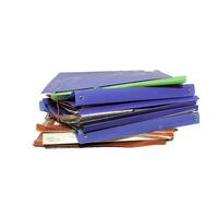 A Stack of Various Colorful Folders and Organized Files for Enhanced Organization and Management photo