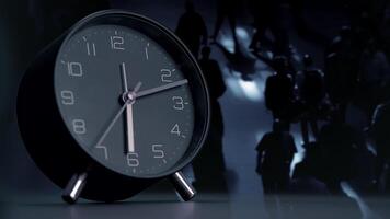 Timepiece in Shadows A Captivating and Intriguing Clock Scene of Unique Design and Beauty video