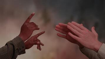 Diverse Hands Reach Out Together in Unity and Connection, Promoting Hope and Joy video