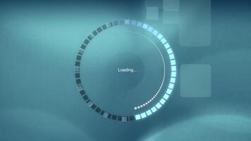 Engaging Abstract Loading Animation Featuring Beautiful Blue Tones and Aesthetic Design Elements video