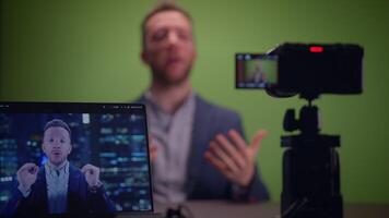 Professional Production with an Advanced Green Screen Setup for Creative Content Creation video