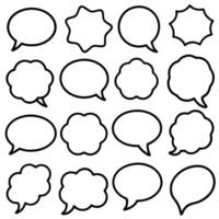 black of bubbles with different shapes vector