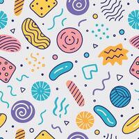 seamless pattern with retro beautiful background vector