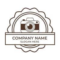 a camera logo design for a company vector