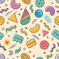 seamless pattern with retro retro retro vector