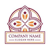 a logo for a company that is made up of a flower vector