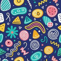 seamless pattern with colorful shapes and shapes, vector