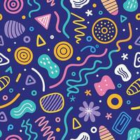 seamless pattern shapes beautiful background vector