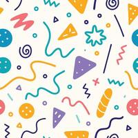 seamless pattern with colorful shapes beautiful background beautiful logo vector