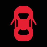Door is open, simple sign of car dashboard light vector