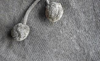 Texture pattern of Knitted Woolen, knitting fabric, knitwear Fabric, earth color craft work, for background backdrop or wallpaper with copy space photo