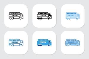 Firefighter icons with various design styles vector