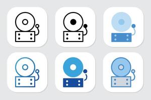 bell icons with various design styles vector