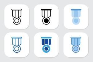 first badge icons with various design styles vector
