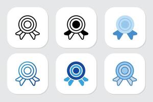 first place badge icons with various design style vector