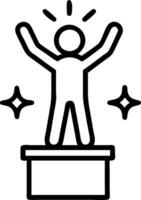 Young leader achieving personal growth on soft abstract background Set 2 vector