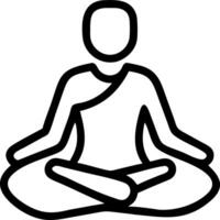 Yoga and meditation icons set Set A vector
