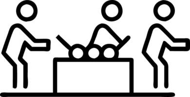 Workers assembling products with recycled materials Set A vector