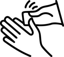Woman applying hand cream on glossy background copy space on right Set A vector
