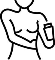 Woman applying body lotion on plain background copy space on right Set 2 vector