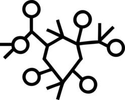 Tree branches forming a network with business icons Set A vector