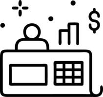 Travel financial analyst tracking expenses on bokeh digital art background Set A2 vector