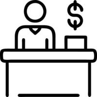 Travel finance specialist managing budgets in reality macro background Set A2 vector