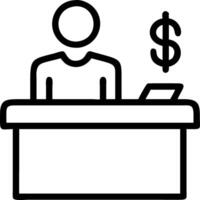 Travel finance specialist managing budgets in reality macro background Set A vector