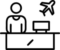 Travel finance manager analyzing trip budgets on macro reality background Set A2 vector