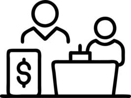 Travel consultant negotiating travel rates on plain background Set A vector