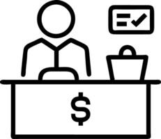 Travel agent reviewing trip budgets on glossy background Set A vector