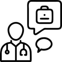 Telemedicine session with interpreter assisting doctor and patient Set A vector