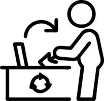 Technician repairing electronic devices for reuse Set 2 vector
