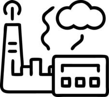 Technician monitoring emissions with digital tools Set 3 vector