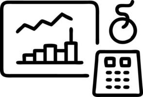 Technician monitoring emissions on digital dashboard Set 2 vector