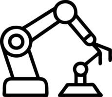 Technician calibrating robotic arm Set 5 vector