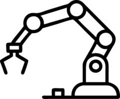 Technician calibrating robotic arm Set 6 vector