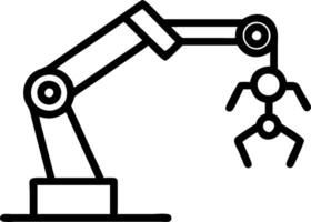 Technician calibrating robotic arm Set 4 vector