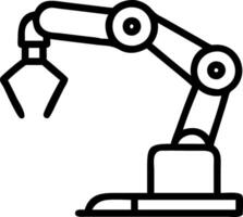 Technician calibrating robotic arm Set 2 vector