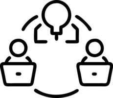 Tech team collaborating with smart devices in a glossy office copy space on left Set A vector