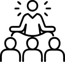 Team participating in a mindfulness workshop Set A2 vector