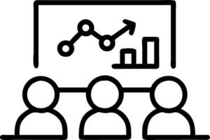 Team meeting with excessive data charts Set A4 vector