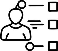 Team leader assigning tasks with a project management tool Set 2 vector