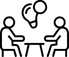 Team brainstorming session in forest setting with copy space Set A vector