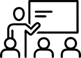 Teacher educating students on cybersecurity with copy space Set A vector
