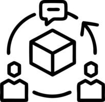 Sustainable supply chain team managing eco friendly logistics with copy space Set A2 vector
