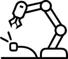 Surgeon operating robotic arm for minimally invasive procedure Set A vector