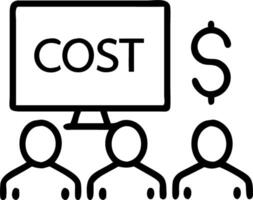 Supply chain manager discussing cost reduction Set A vector