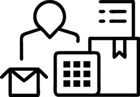 Supply chain analyst evaluating storage costs Set A vector