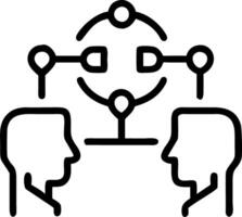 Startup team collaborating with digital twins soft abstract background copy space below vector